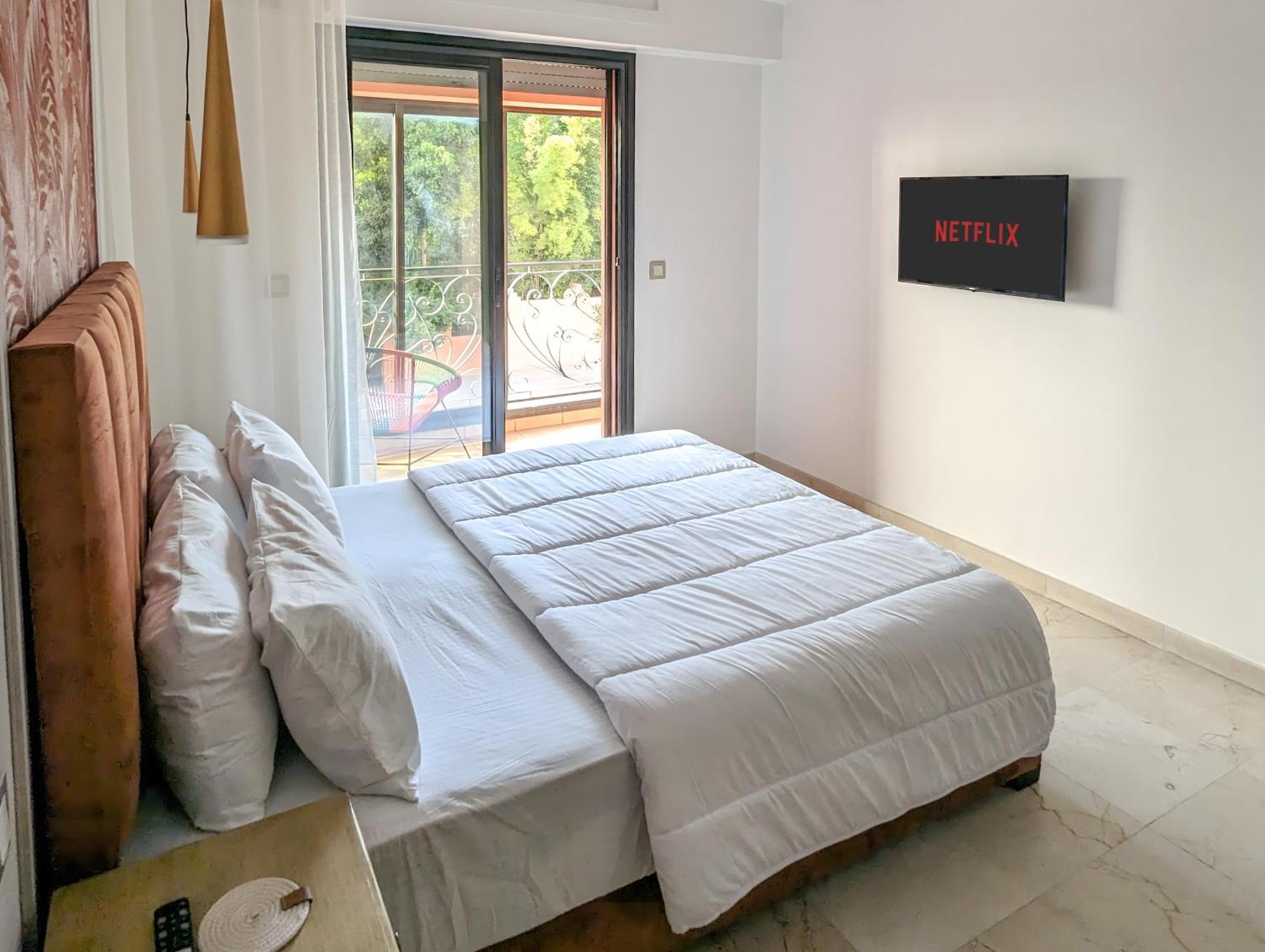 Apartement Panoramic View Majorelle Garden With Pool มาร์ราเกช ภายนอก รูปภาพ