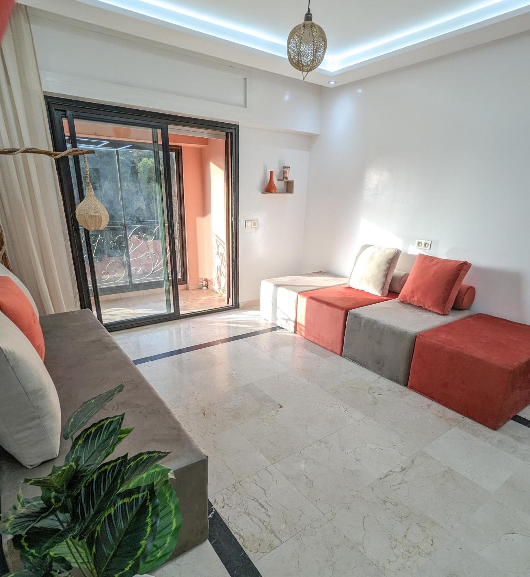 Apartement Panoramic View Majorelle Garden With Pool มาร์ราเกช ภายนอก รูปภาพ