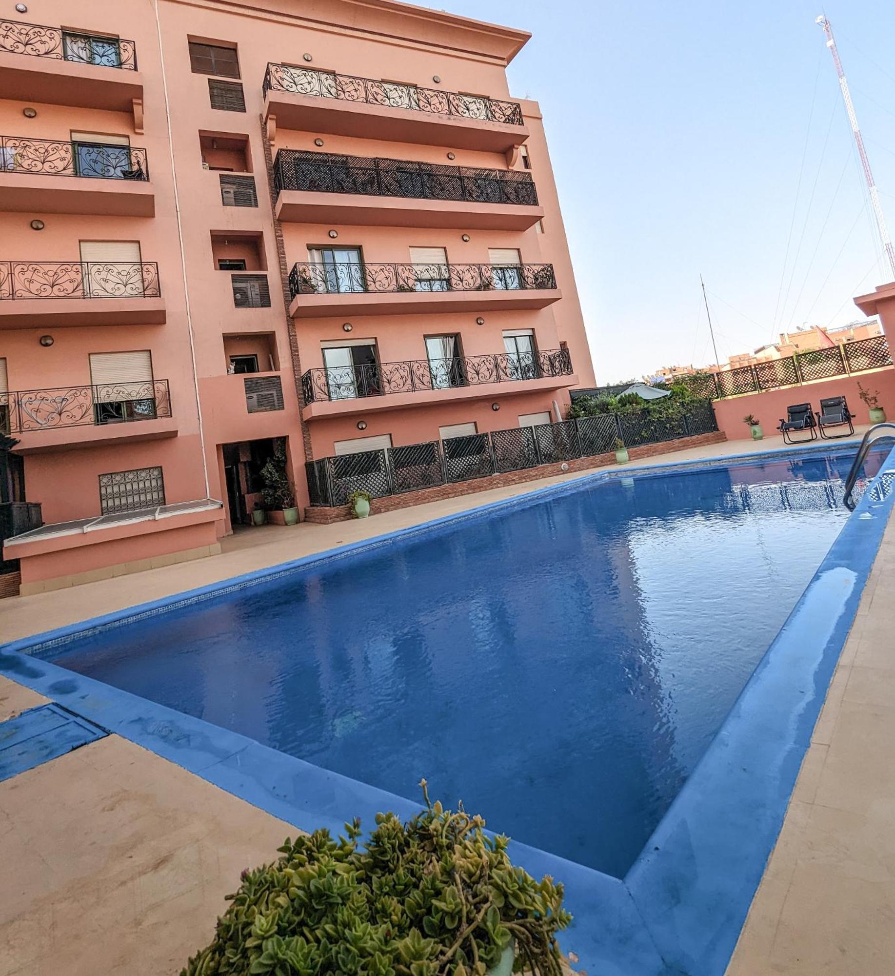 Apartement Panoramic View Majorelle Garden With Pool มาร์ราเกช ภายนอก รูปภาพ