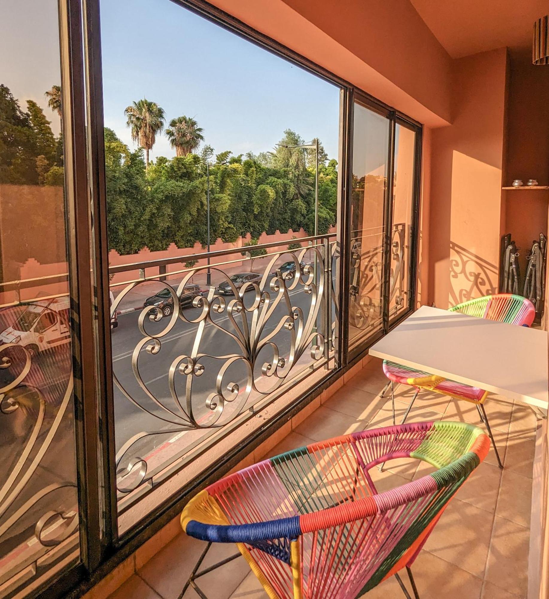 Apartement Panoramic View Majorelle Garden With Pool มาร์ราเกช ภายนอก รูปภาพ
